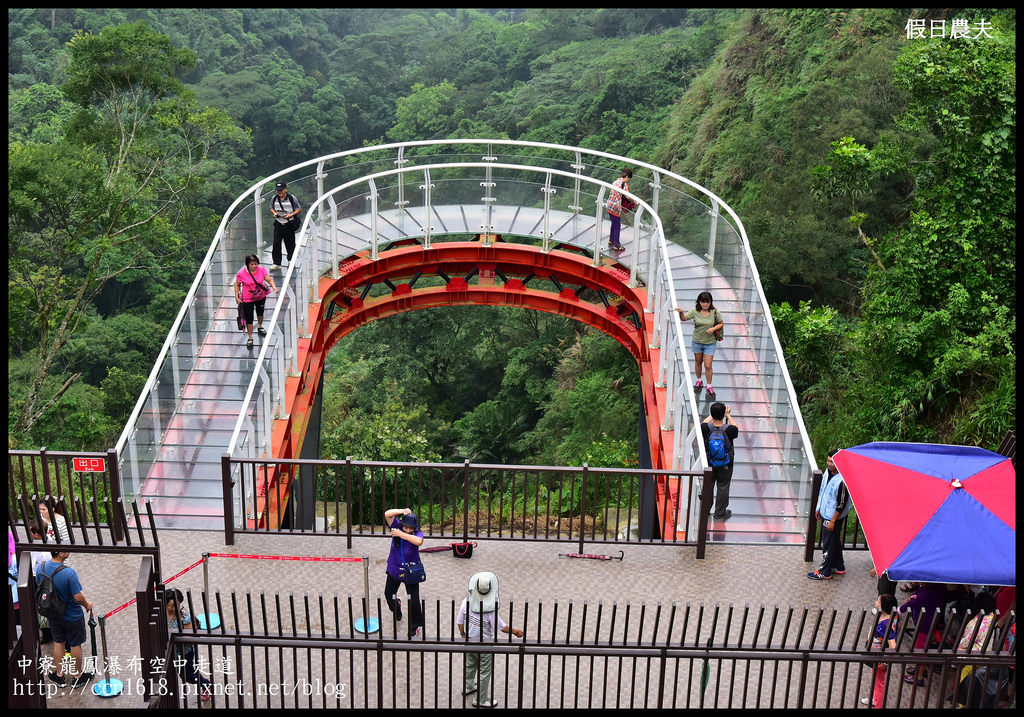 【南投旅遊】南投新亮點‧中寮龍鳳瀑布空中走道(天空步道)‧含網路預約教學及附近一日遊景點介紹 @假日農夫愛趴趴照