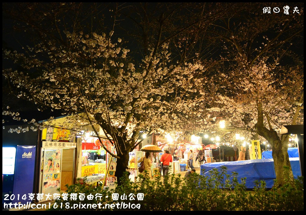 【日本旅遊】京都大阪賞櫻自由行．日夜皆美的圓山公園 @假日農夫愛趴趴照