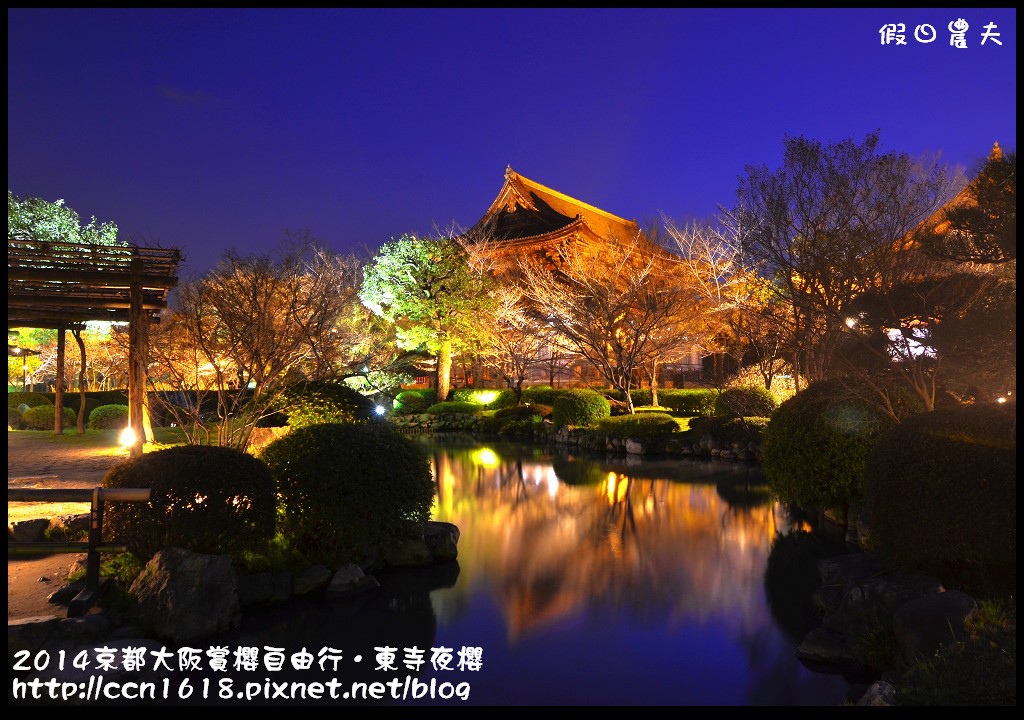 【日本旅遊】京都大阪賞櫻自由行．東寺夜櫻．怎麼可以這麼漂亮 @假日農夫愛趴趴照