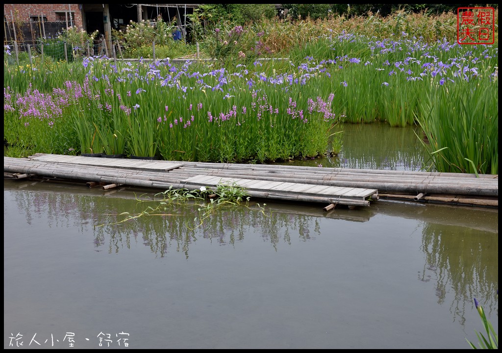 彰化旅遊|田尾旅人小屋舒宿．鳶尾花開好像一隻隻花蝴蝶飛滿花園 @假日農夫愛趴趴照