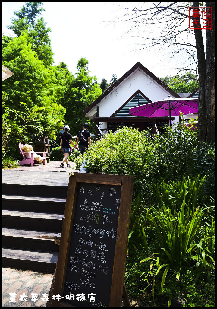 【苗栗旅遊】薰衣草森林明德店．漫遊在充滿綠意的園區裡/森林咖啡館/許願小徑/環湖步道/明德水庫 @假日農夫愛趴趴照