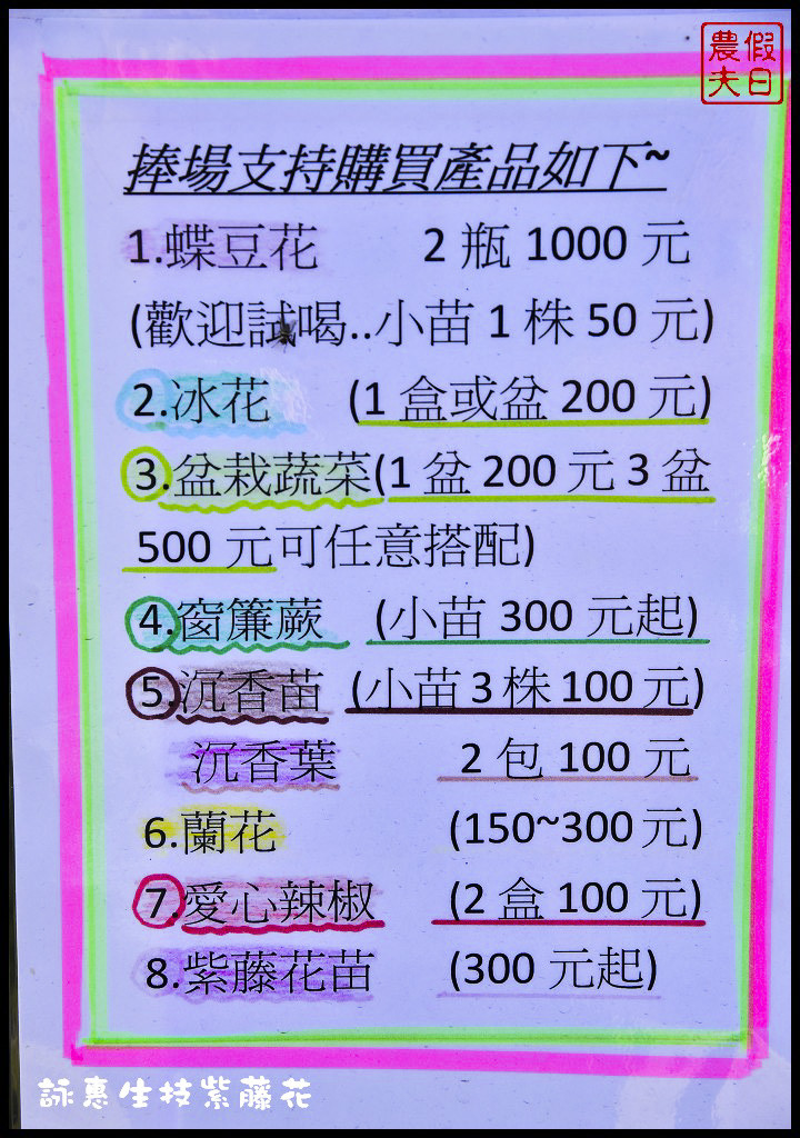 新社詠惠生技紫藤花．不用衝嘉義瑞里台中也有夢幻紫藤花/中午休息 @假日農夫愛趴趴照