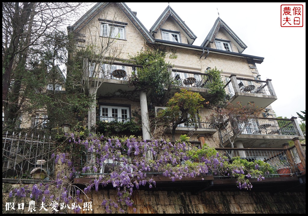 南投旅遊|清境五大賞紫藤花景點．瑪格麗特紫屋餐廳×霞飛音樂城堡×老英格蘭莊園×小瑞士花園×香格里拉空中花園 @假日農夫愛趴趴照