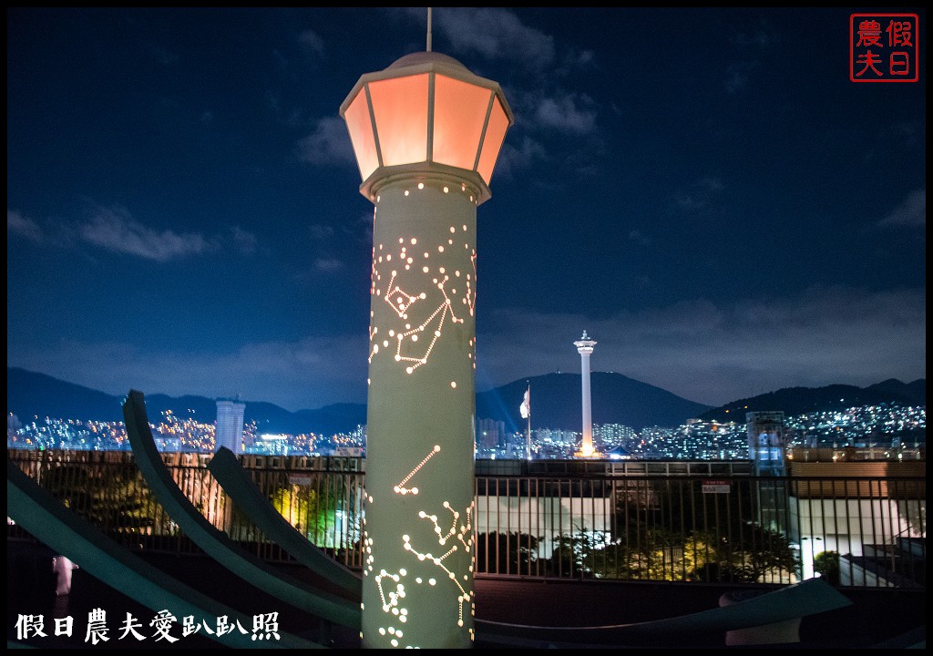 釜山景點推薦|影島大橋開橋秀．樂天百貨空中花園觀景台/免費夜景 @假日農夫愛趴趴照