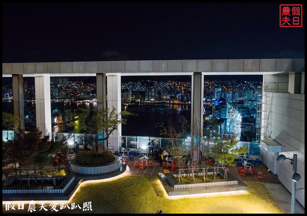 釜山景點推薦|影島大橋開橋秀．樂天百貨空中花園觀景台/免費夜景 @假日農夫愛趴趴照