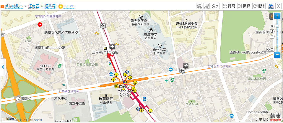 韓國住宿|江南區HOTEL PEYTO飯店．3號地鐵良才站2號出口附近 @假日農夫愛趴趴照