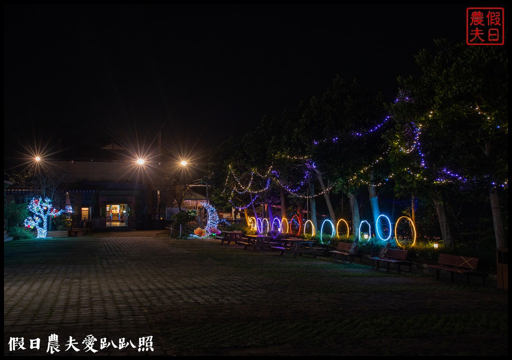 天空之橋假日開放夜間營運|珍珠項鍊掛在彰化平原夜景上 @假日農夫愛趴趴照