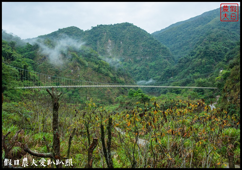 從跨河空中觀瀑平台近距離欣賞竹山第一美瀑瑞龍瀑布的美景 @假日農夫愛趴趴照