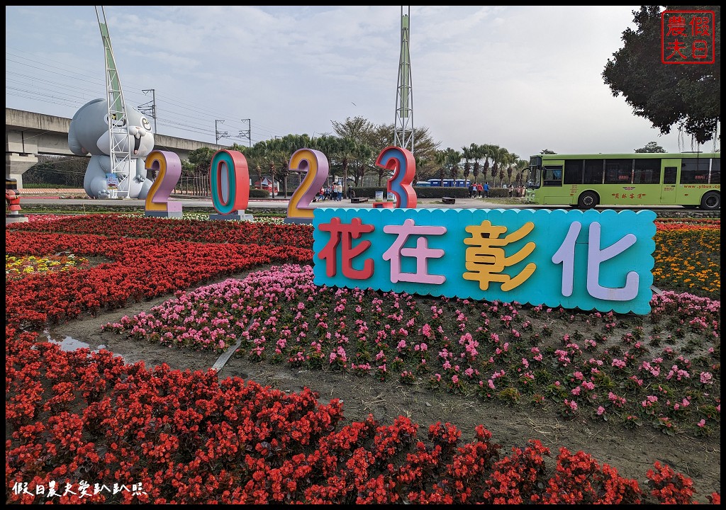 2023花在彰化|免費走春好去處 白天溪州公園賞花、晚上八卦山賞燈 @假日農夫愛趴趴照