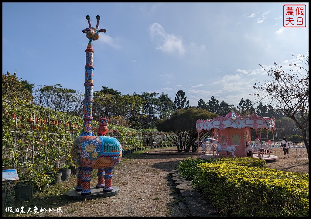 2023花在彰化|免費走春好去處 白天溪州公園賞花、晚上八卦山賞燈 @假日農夫愛趴趴照