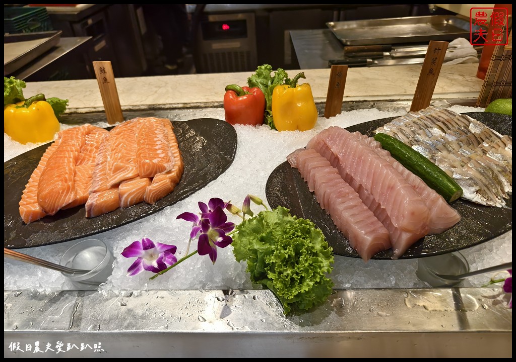 台中人氣吃到飽推薦|潮港城太陽百匯．魚市場海鮮直送/釜山海鮮季．四人同行送巨無霸泰國蝦 @假日農夫愛趴趴照