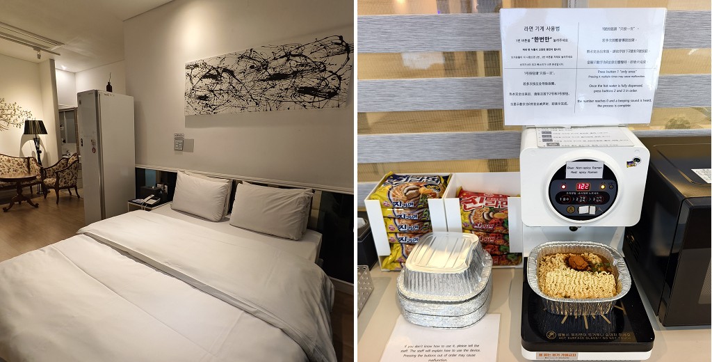 大邱住宿|Hotel Insomnia失眠飯店．早餐有現做火腿蛋土司和自助泡麵機